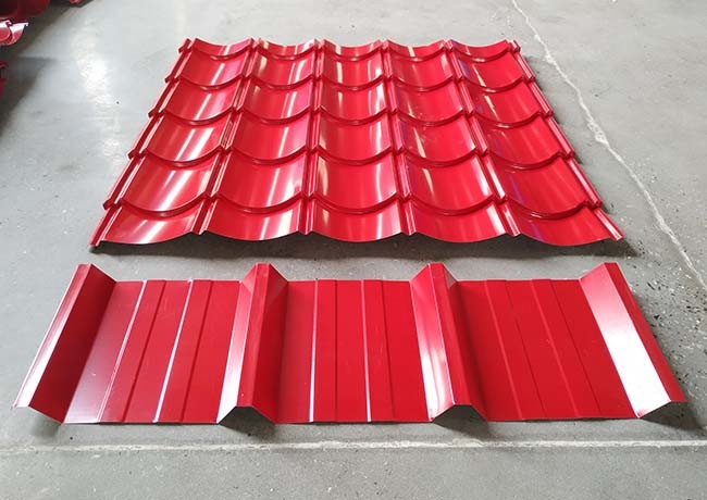Hydraulic Auto Color Steel Roll Forming Machine , Roof Panel Roll Forming Machine