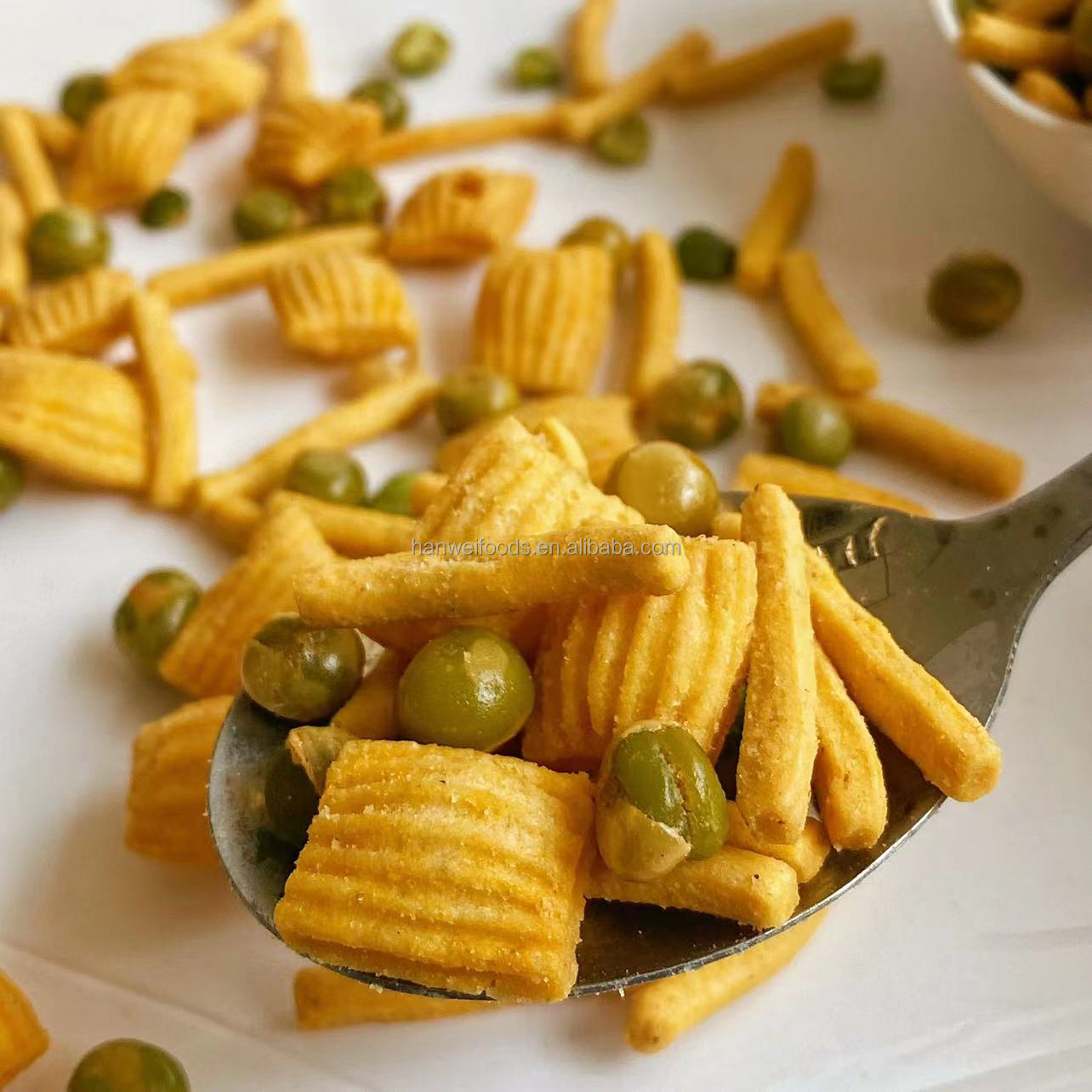 Wholesale Grain Snacks Oriental Mix High Quality Mixed Green Peas Shrimp Strips Crackers