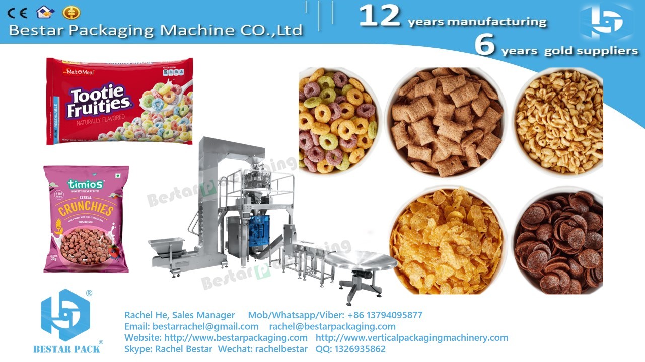 Bestar packing machine for 2.5kg cereal particles, nutritional breakfast pouch BSTV-820AZ