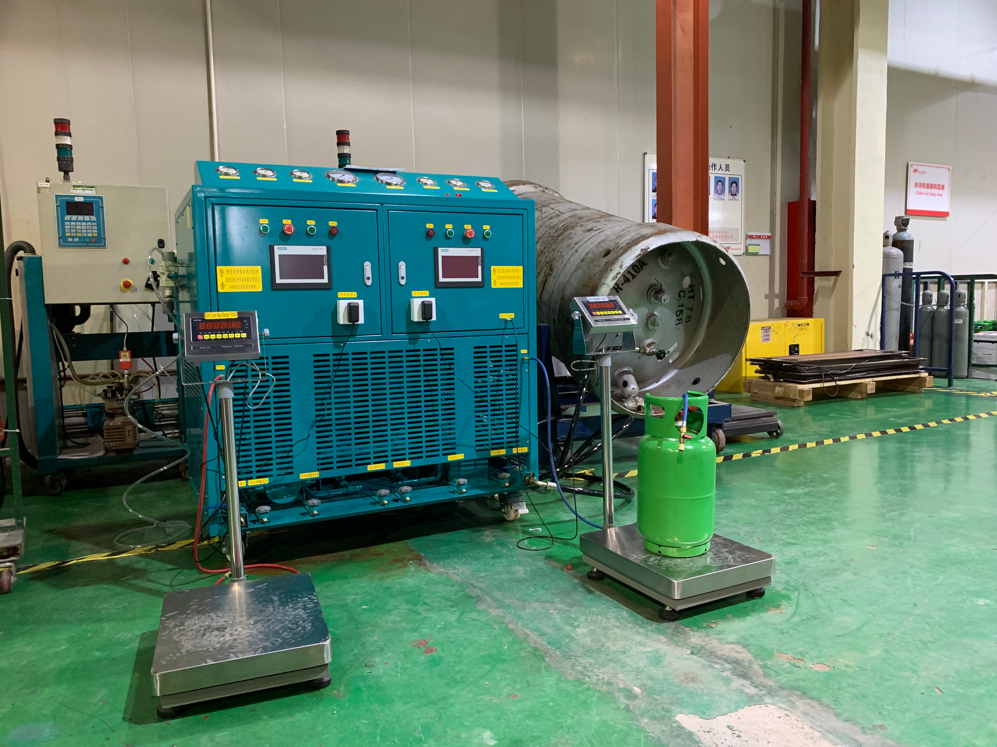 CM20A Fast refrigerant filling charging vacuum machine R134A R410A recharge equipment