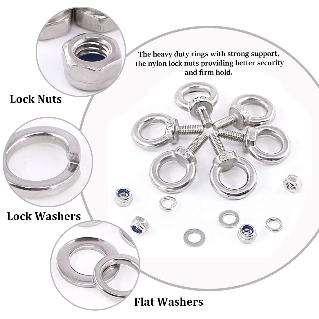 Industry Ring Bolt M6-M36 Eye Bolt with Stainless Steel 304/316 and JIS Standard