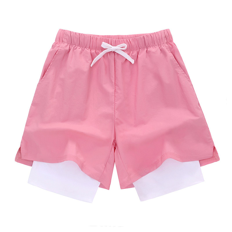 2022 New Fake Two Piece Sports Casual Basketball Shorts Sports Pants Men