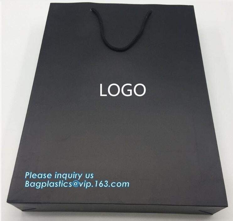 eco friendly paper printed shopping coffee packaging retail bags with handle logo,paper gift shopping bag with red custo
