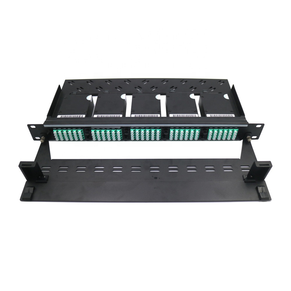 19 Inch 1U Rack Mount MPO MTP Cassette Patch Panel