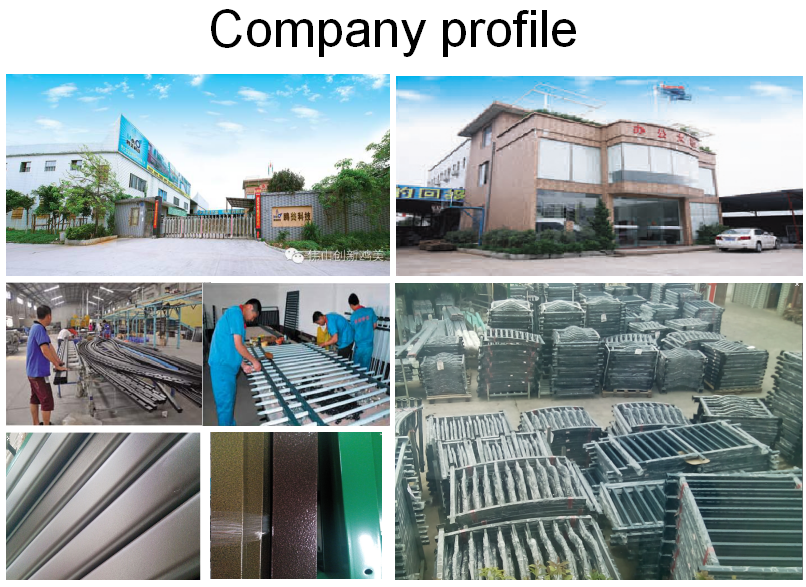 Customized Powder Coating Steel Fence and Steel Gate Designs