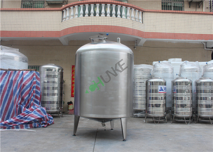 Stainless Steel Water Tank Water / Milk / Beer Storage Tank Vessel Housing