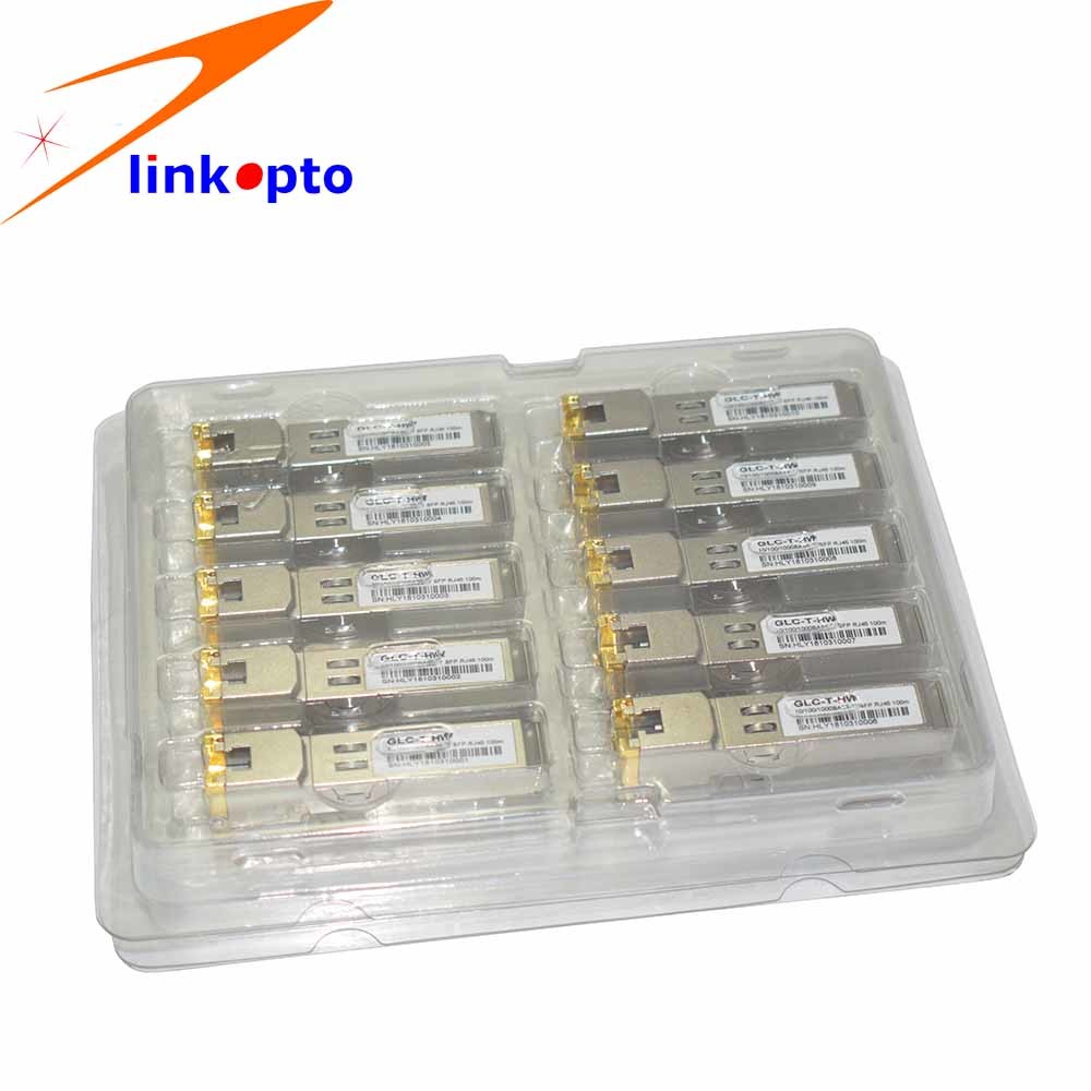 Pluggable 10G Copper RJ45 SFP Module 30M Compatible With Alcatel Equipment