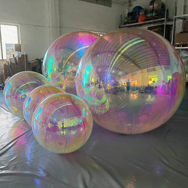 Party Decoration Advertising Mirror Ball Inflatable Mirror Balloon PVC Mirror