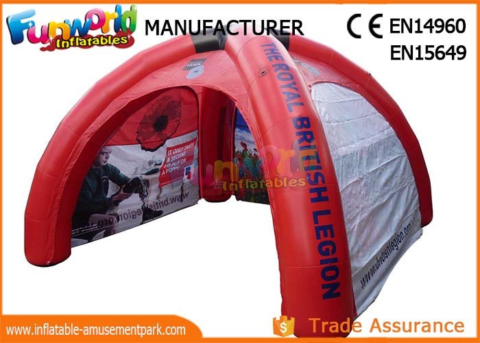 Protable Inflatable Party Tent For workshop , PVC Tarpaulin Airtight Sport Dome Tent