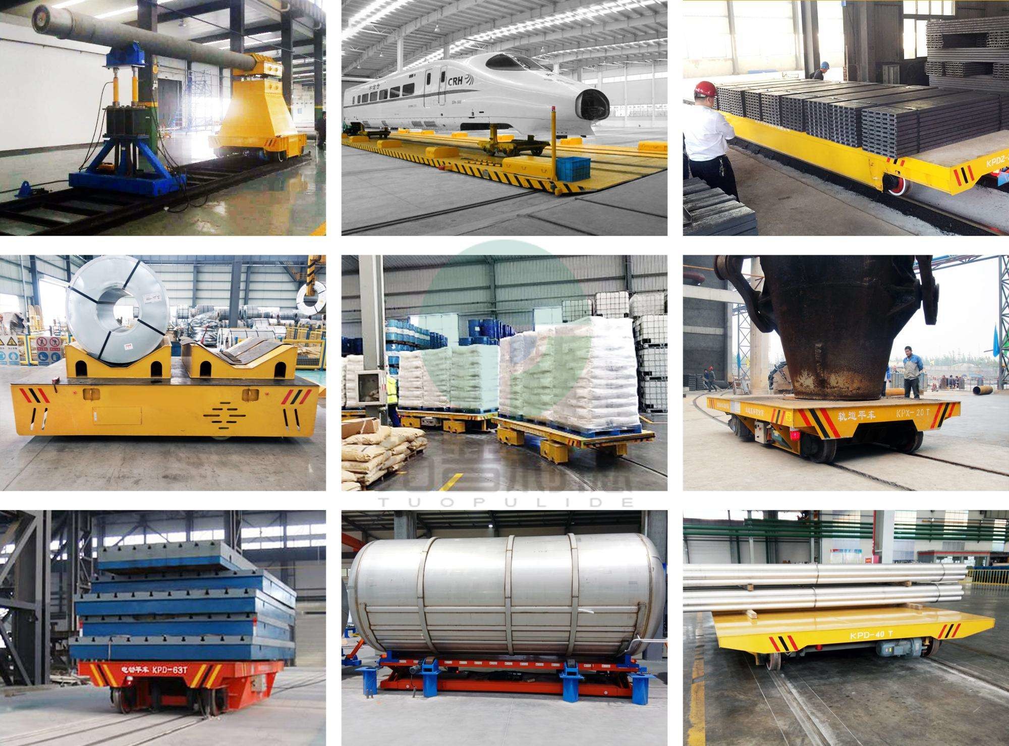 Factory practical custom battery-driven coil transport rail cart