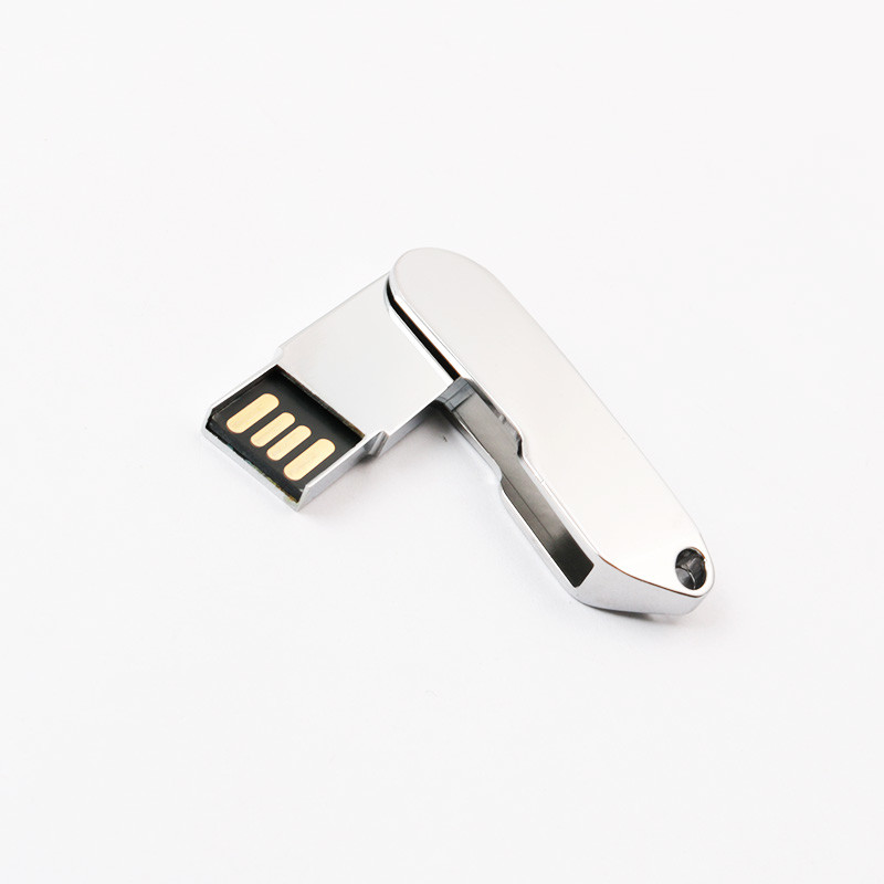 Twist Metal Usb 2.0 With Keychain 32GB 64GB 128GB Fast UDP Chip