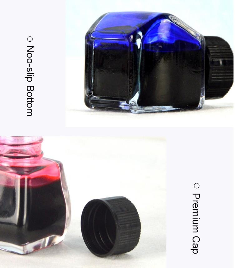 30Ml Empty Glass Ink Bottles Pot Refillable Recyclable