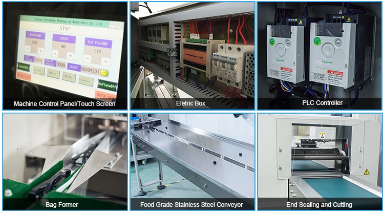 Small Ice Cream / Seafood Horizontal Flow Pack Machine