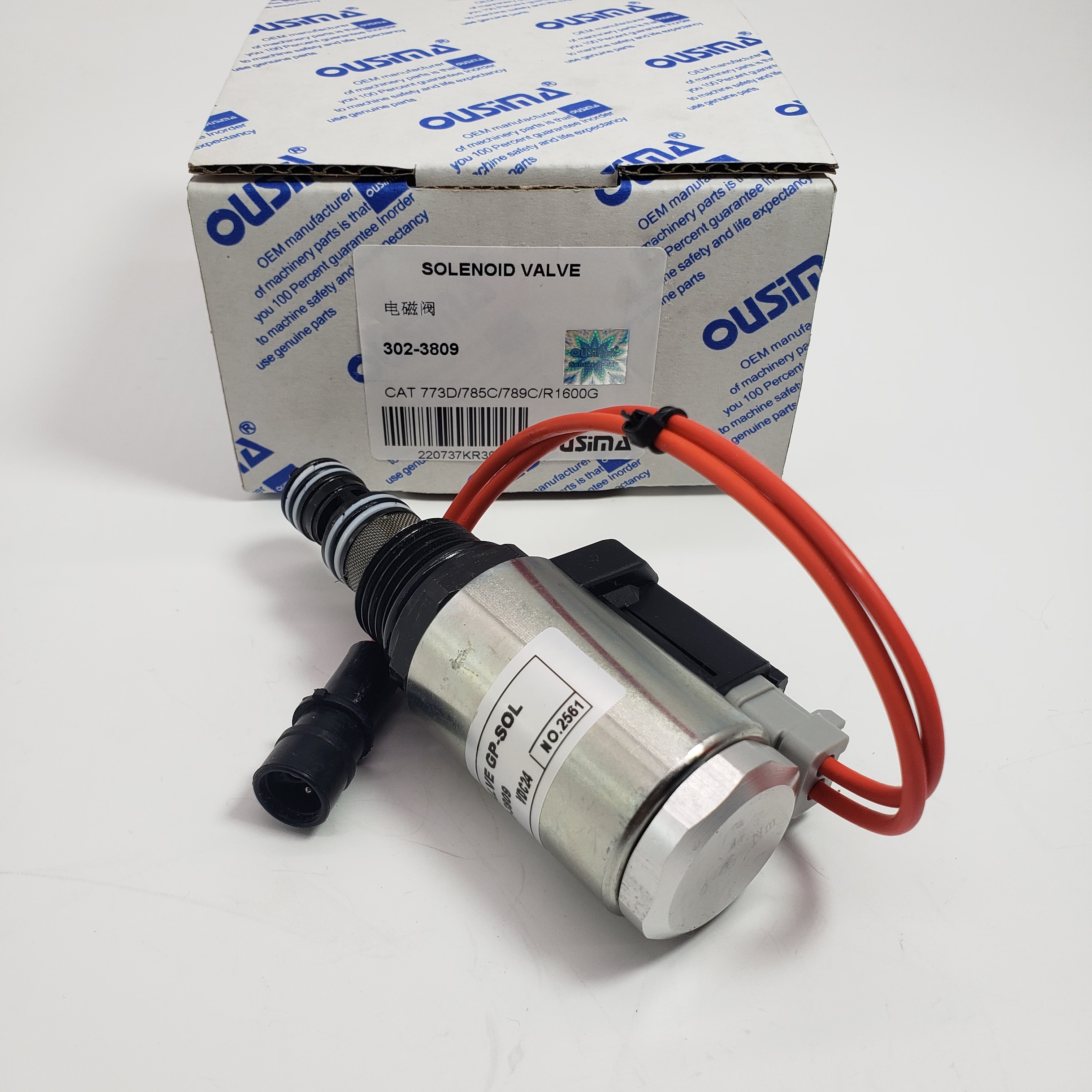 302-3809 3023809 Excavator Solenoid Valve For 773D 777D 785C 789C R1600G