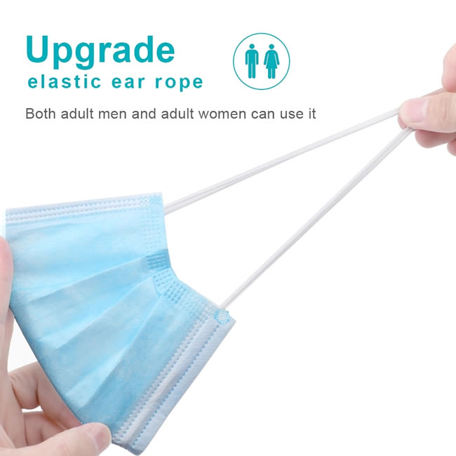 3 Ply Adult Non Woven Disposable Face Mask