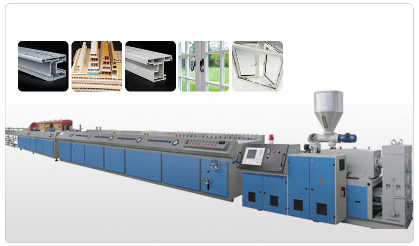 Plastic PVC Corner Beads Profile Extrusion Line Insulation Heat With Touch Screen