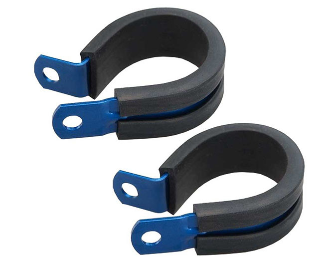3AN AN3 Stainless steel Brake Hose Clips Anodised Nylon Tubing Clamps