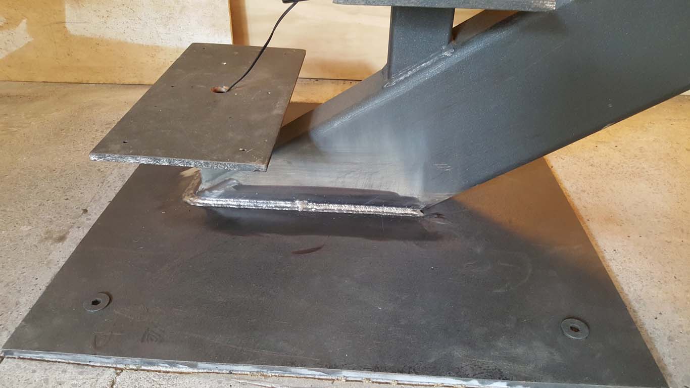 Zinc Coated Power Coated Custom Stamping Welding Post Base Iron Base Support