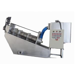 SS Mobile Dewatering Screw Press Machine Rust Resistant