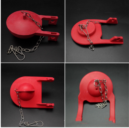 Customizable Toilet Tank Patting Cover Water Stop Valve With 2''And 3'' Sealing Plug