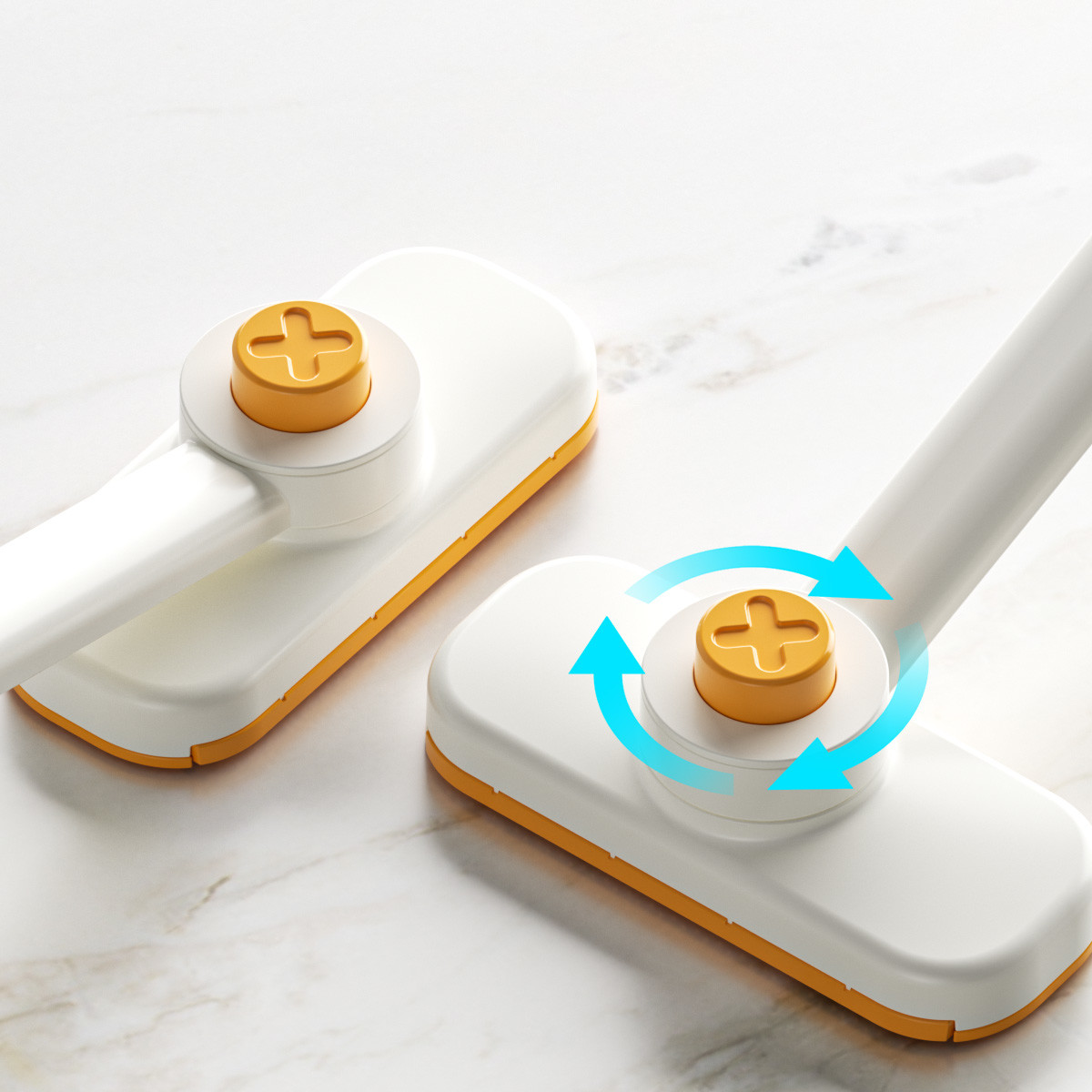 Handhold Rotatable Automatic Mini Mop With Cloth Clipper with Face Towels for Bathroom Kitchen