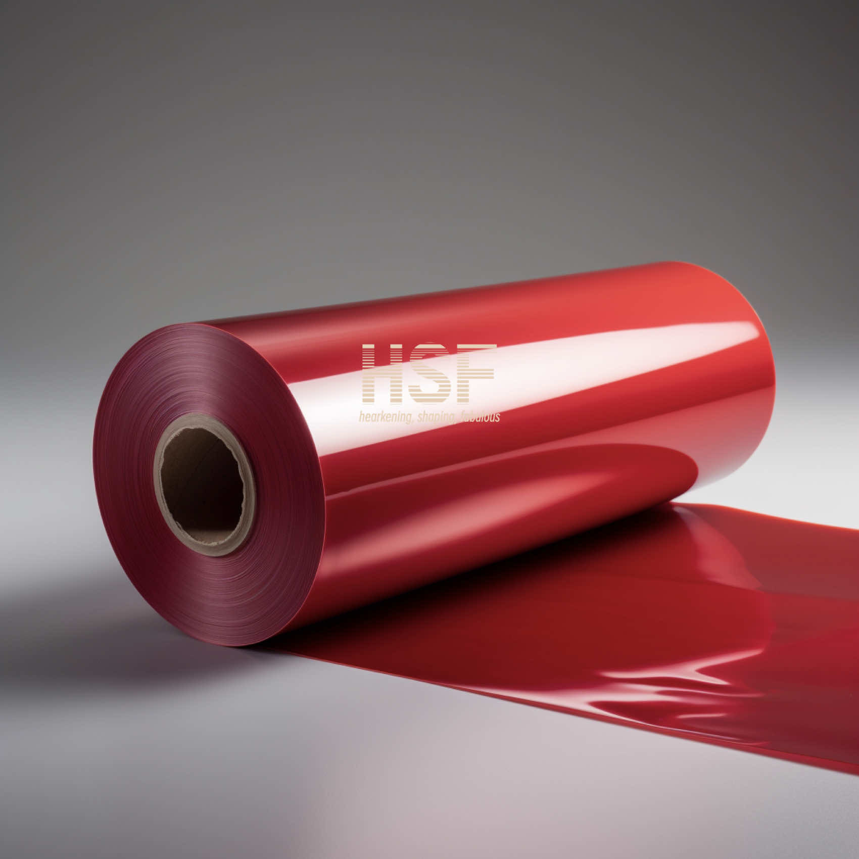 Opaque Red 80uM PE High Density Film Halogen Free Used To Make Labels