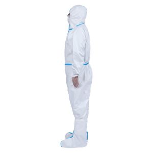 China Non Irritating Disposable Protective Suit , Lightweight Disposable Coveralls on sale