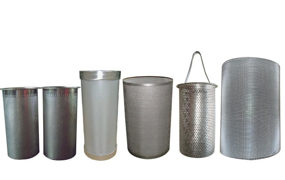 Perforated Stainless Steel Tubing , Ss Mesh Filter Tube 9"X 1" 8.5"X 1"