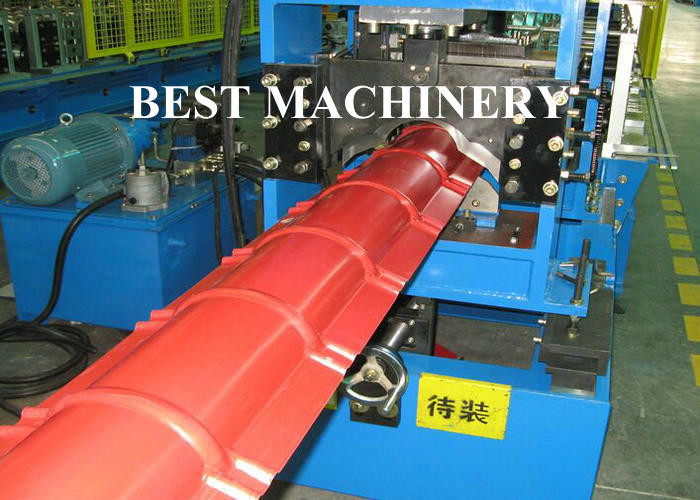 Classic Galvanized Metal Roof Steel Tile Forming Machine Ridge Cap