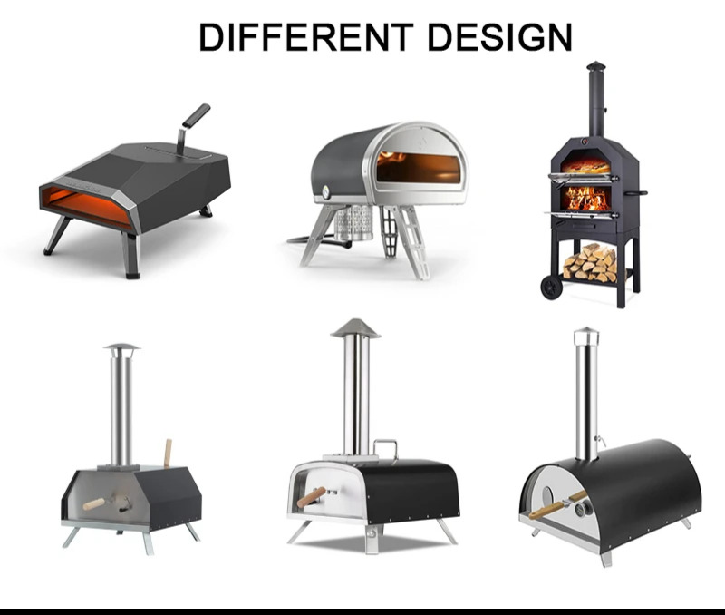 16 Inch Outdoor Grill Toasters Pizza Oven Single Oven with Temprature Control Function