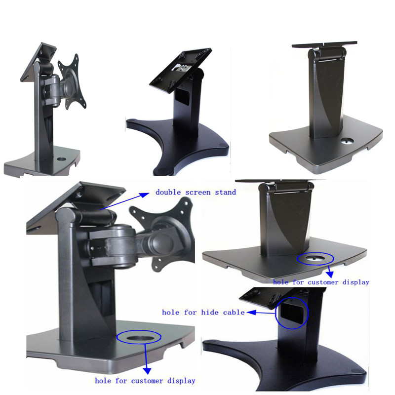 RoHS All In One POS System Accessories 75mm Vesa Mount Payment Terminal Stand