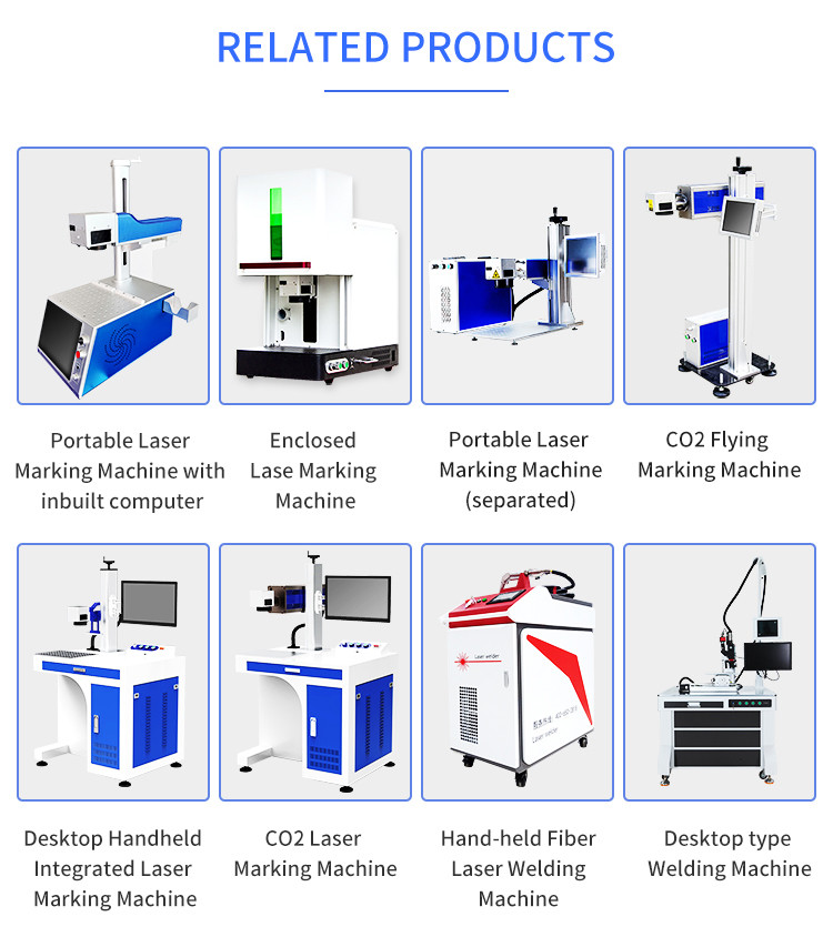 20w-100w Optical Fiber Laser Marking Machine Raycus Max Ipg Mopa Metal Engraving