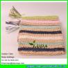 Buy cheap LDZS-011 striped color clutch bag hand crocheting lady macrame paper straw from wholesalers