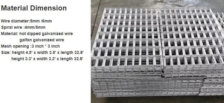 75mmx75mm Welded Gabion HESCO Wall Small Gabion Baskets