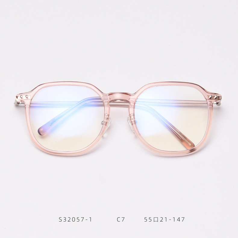 Korean TR90 Frame Optical Plain Lens Glasses Unisex Blue Light Blocking