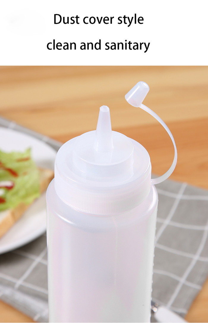 240ml Plastic Squeeze Bottles 8 Oz Condiment Dispenser Empty Plastic Sauce Bottles SGS