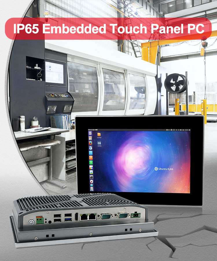 10 Inch Capacitive Touch Panel PC IP66 Front Waterproof Industrial PC