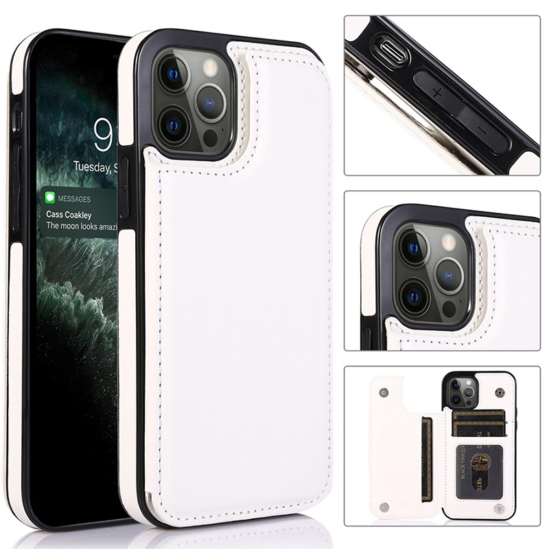 PU Leather Kickstand Phone Case Wallet with Card Slots and Lightweight Design