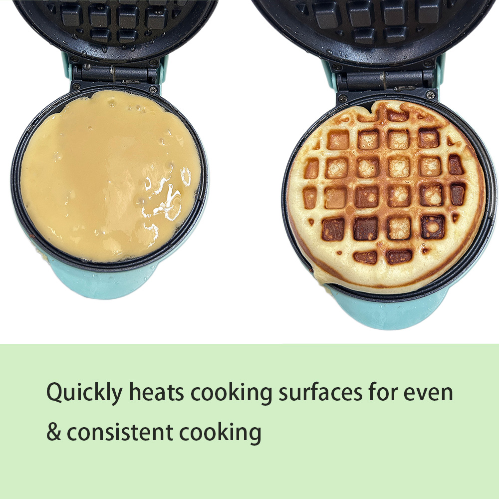 Custom Mini Auto Control Temperature Non-stick Plate Electric Egg Waffle Maker Cast Iron