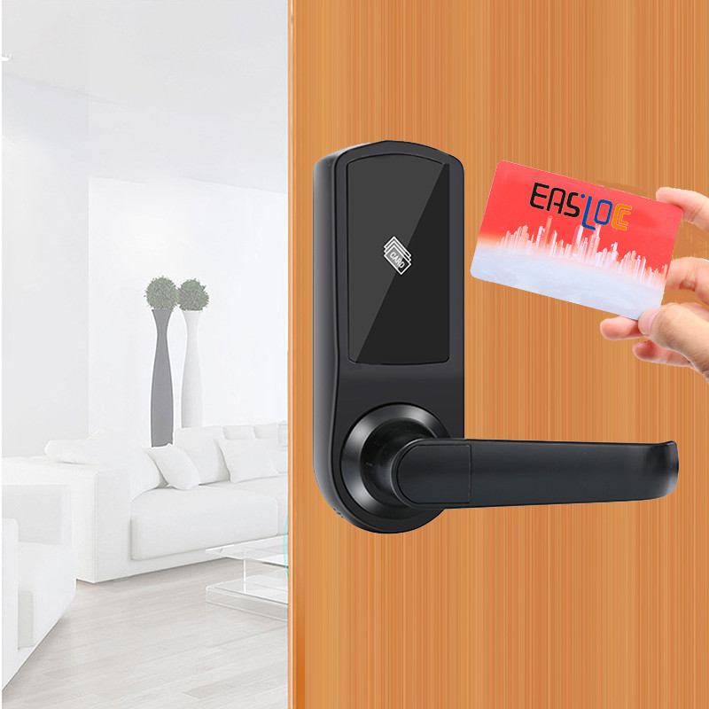 Aluminum Alloy Deadbolt RFID Key Card Door Locks with CE FCC Certifications
