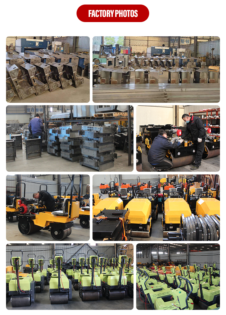 Full Hydraulic 2 Ton Ride-On Double Drum Vibratory Roller Compactor with CHANGCHAI Engine
