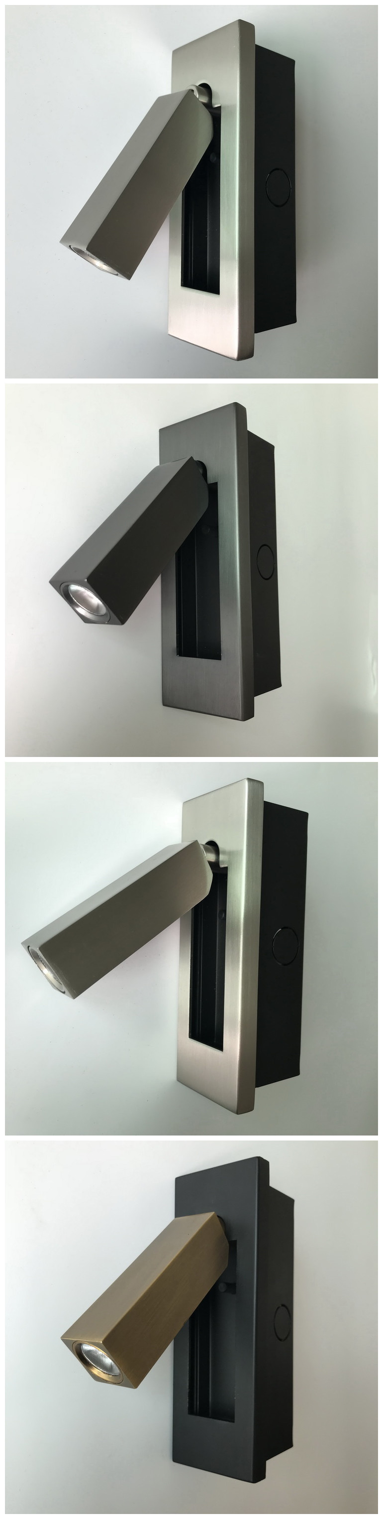 Rotate modern hotel bed reading light/wall reading light bedside reading light for hotel project