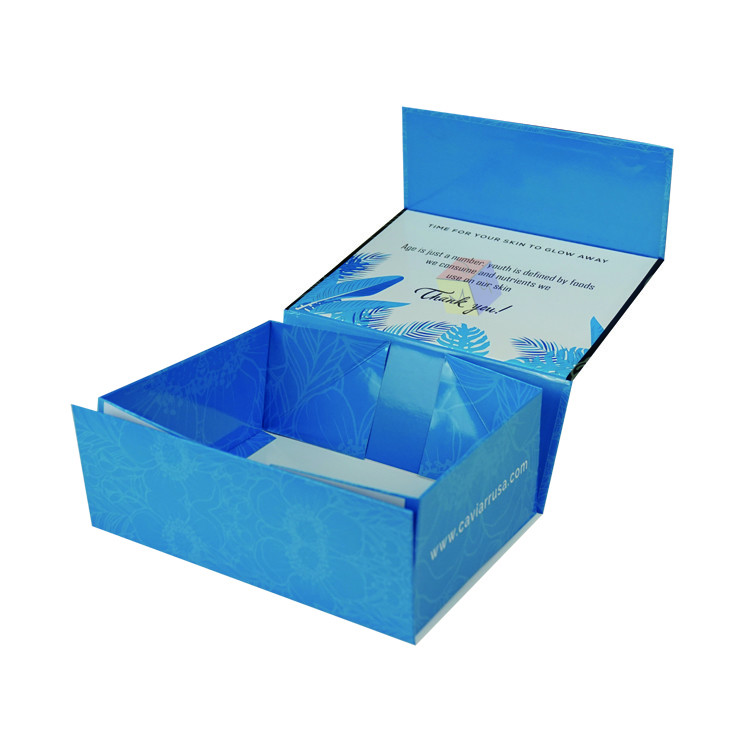 Empty Custom Logo Printing Magnetic Foldable Skin Care Paper Box Packaging For Cosmetics Product