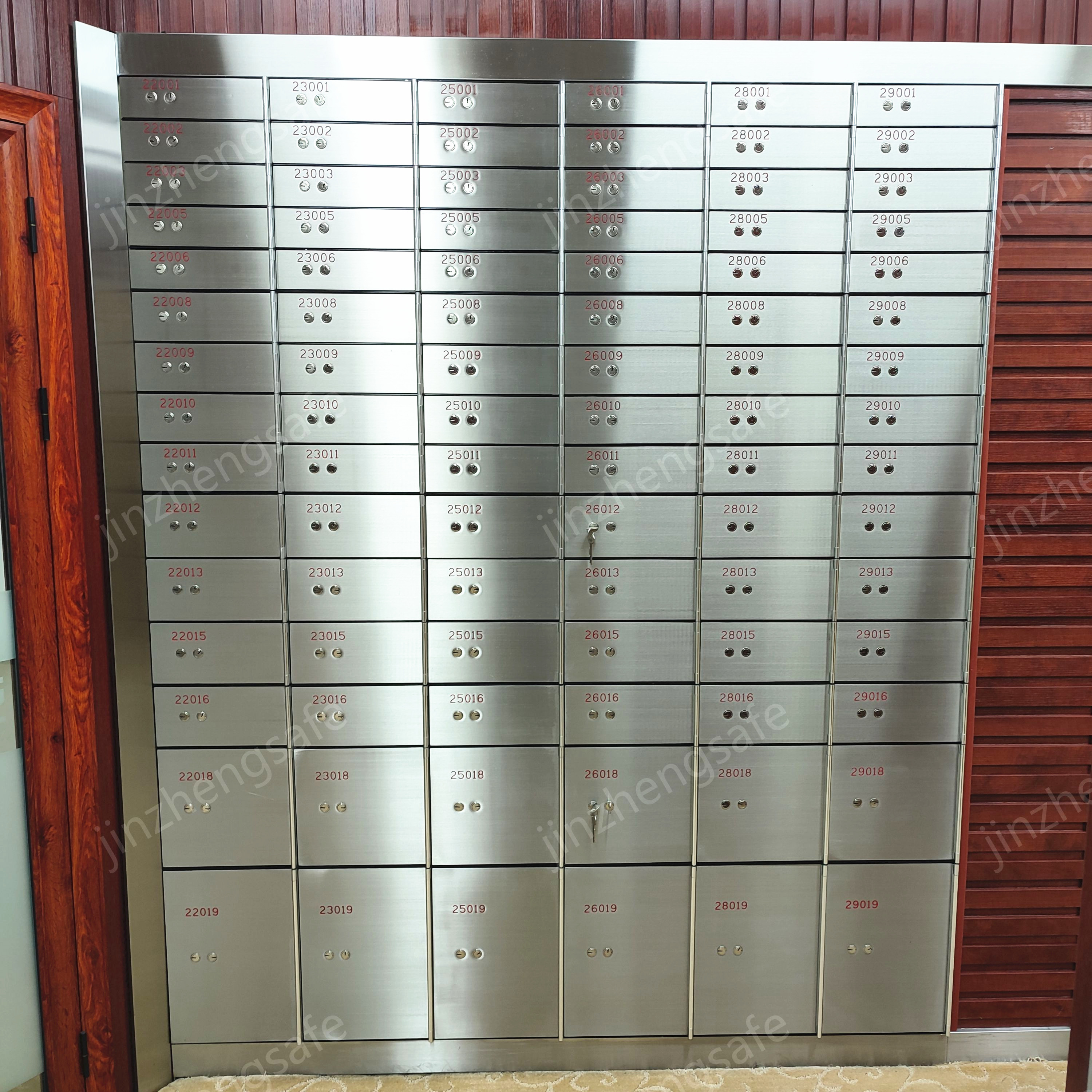 180 Degrees Open 2mm Wall Bank Safe Deposit Box With UL Approval