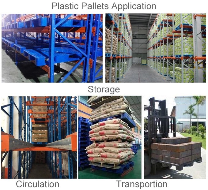 Double Sided HDPE Plastic Pallets Heavy Weight Warehouse Plastic Pallet