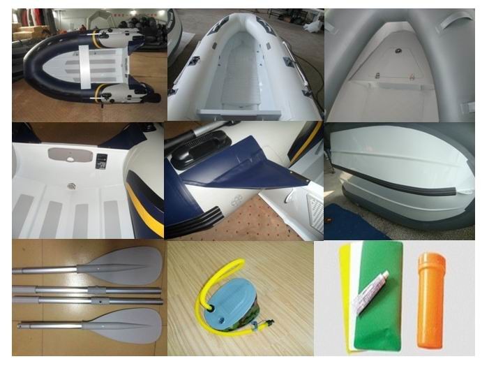 3.5m Aluminum Commercial Boats , Lightweight Aluminum Hull Boats With PVC Tube