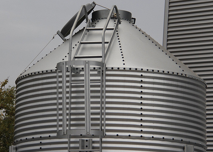 HI HOPE Bulk Silo Feed Bin 34.6 Tons 8.4M Height Corrosion Resistant