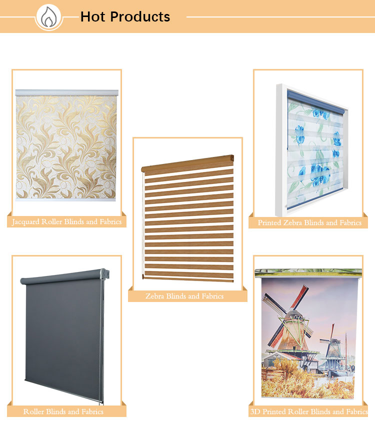 Hotsale China Factory blackout 17 mm 28 mm 38mm roller blind fabric ready made roller blinds