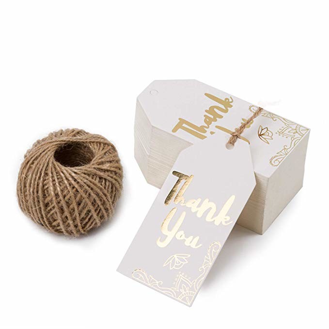 Handmade Self Adhesive Labels For Luggage Wedding Kraft Paper Tags