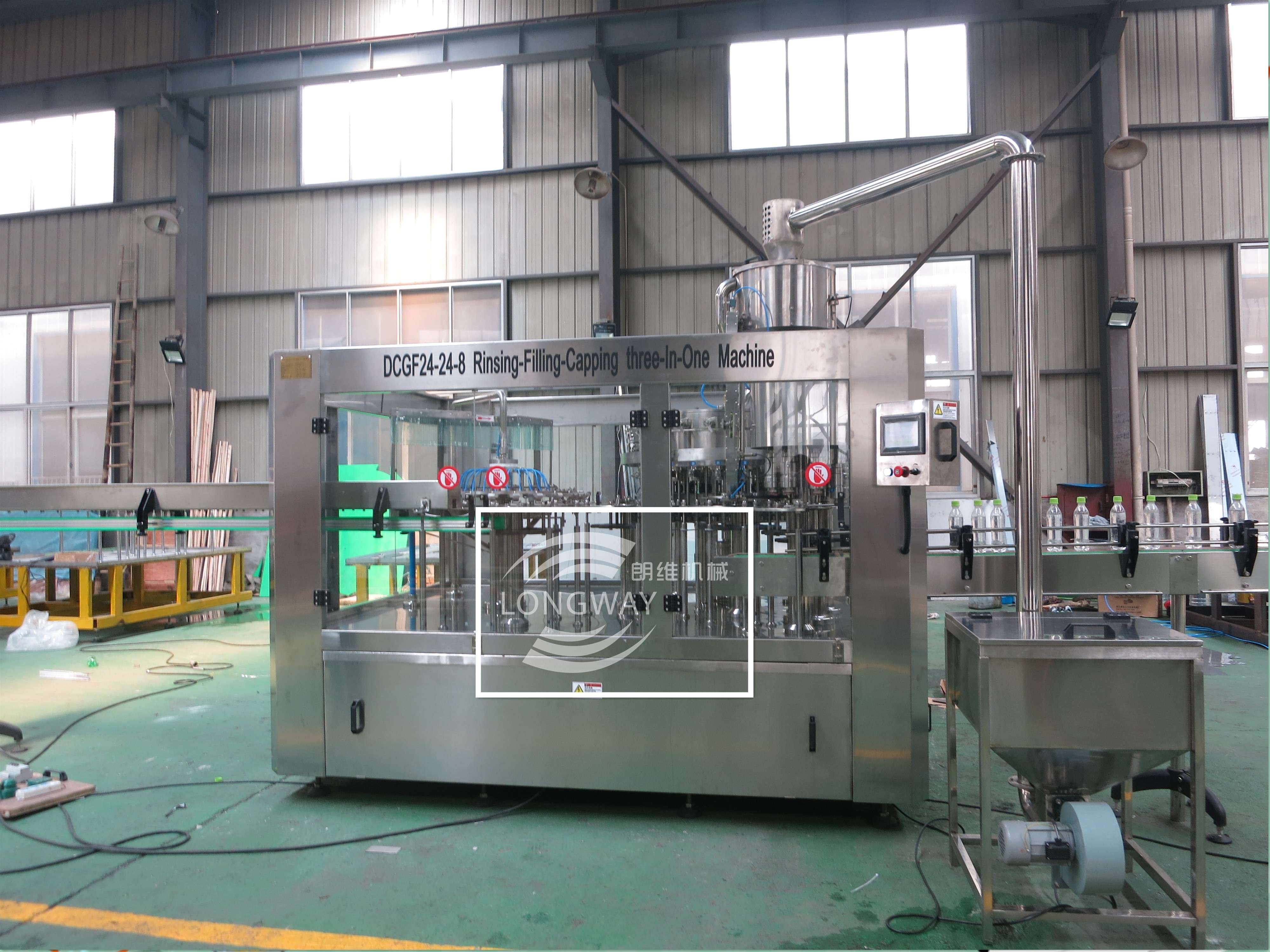 Long warranty 3 in 1 Automatic Gas drink Rotary Rinser Filler capper machine